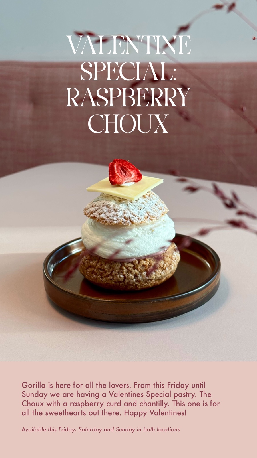 Instagram â€” Valentine Special: Raspberry Choux