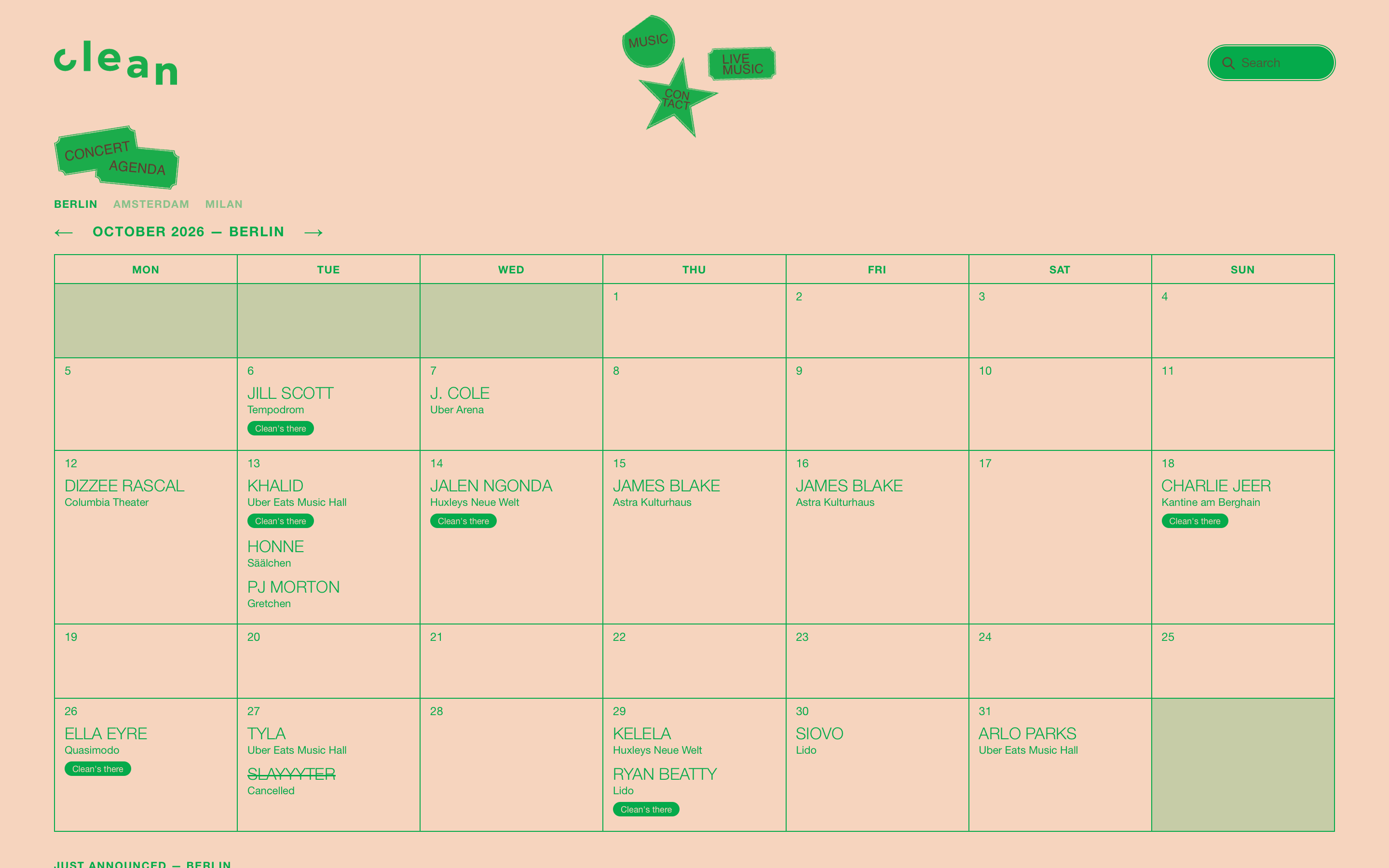 Clean — editorial & identity